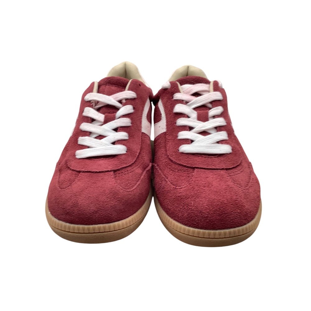 Blondo Rylie Waterproof Burgundy Suede Sneakers Gum Sole Womens‎ 10M RYLI01SD